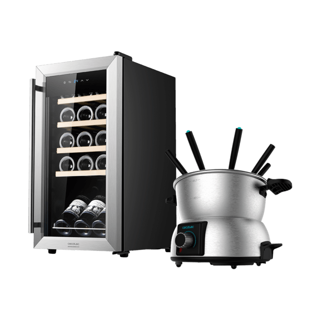 Pack GrandSommelier 15000 Inox Compressor + Fun GourmetFondue ...